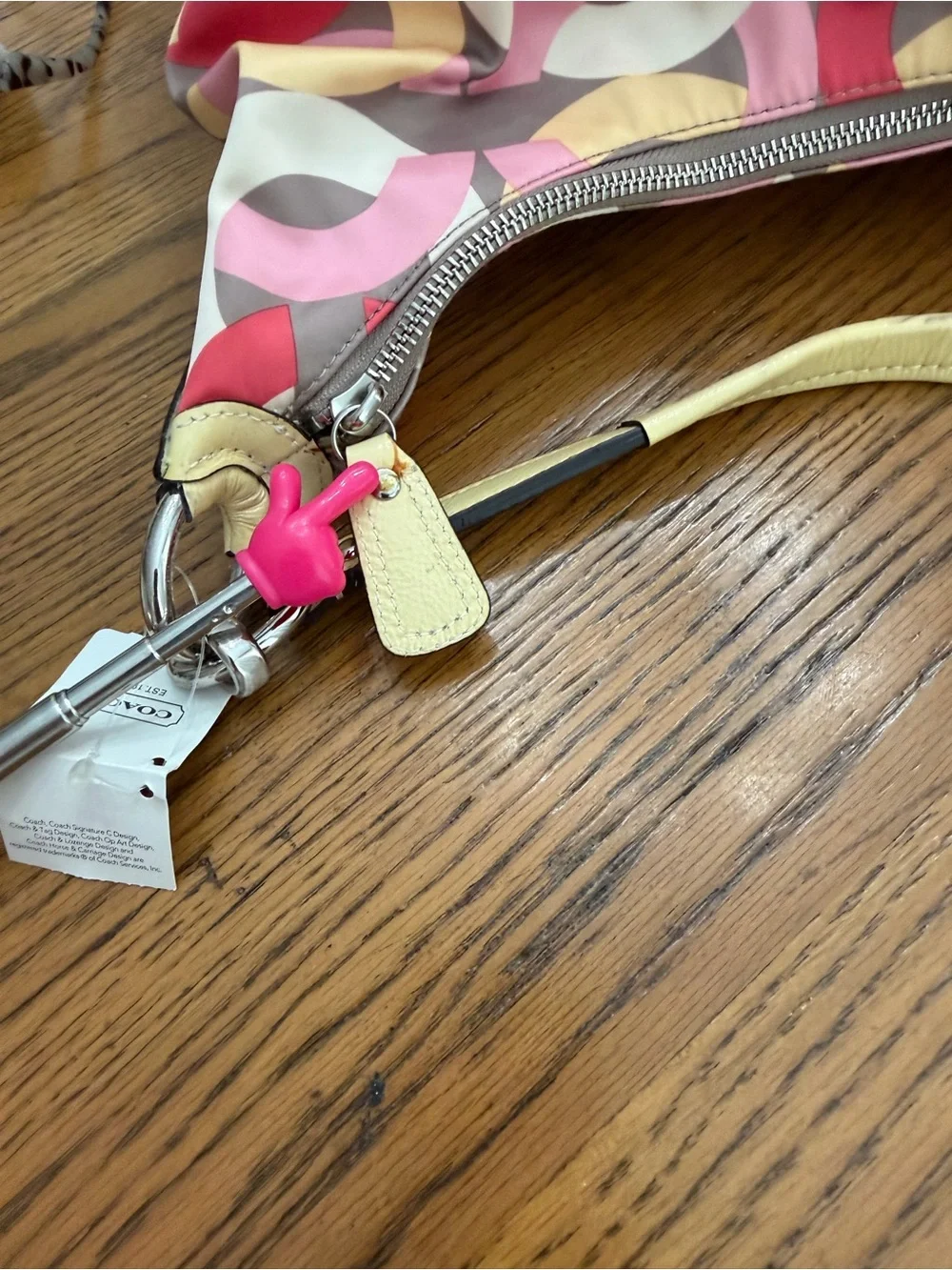 Coach Kristin Logo Chain Link Hobo Shoulder Bag